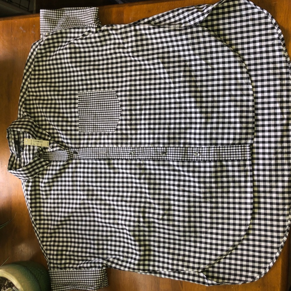 Madewell plaid button up